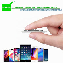 Carica l'immagine nel visualizzatore di Gallery, 4 pcs Trasparente Supporto per suoneria Cellulare, Rotazione di 360 Gradi Kickstand di Presa dell'anello di barretta Com