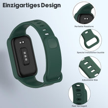 Carica l'immagine nel visualizzatore di Gallery, Cinturino Compatibile per Xiaomi Smart Band 9 Active, 5 Pezzi Cinturini in Morbido, Traspirante, al Sudore Silicone Cint