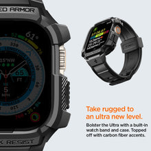 Carica l'immagine nel visualizzatore di Gallery, Spigen Rugged Armor Pro Cover con cinturino per Apple Watch Ultra 4/3/2/1
