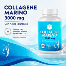Carica l'immagine nel visualizzatore di Gallery, Collagene Marino con Acido Ialuronico 300Cpr 3000mg