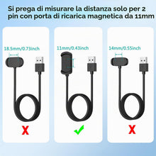 Carica l'immagine nel visualizzatore di Gallery, Amzpas Caricatore per Amazfit GTR/Amazfit GTS/Amazfit T-Rex, Veloce Portatile Cavo di Ricarica USB (100cm*1)