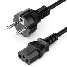 Carica l'immagine nel visualizzatore di Gallery, deleyCON 2m Cavo Alimentazione Corrente Linea Dispositivi con Spina Tipo F (CEE 7/7) a Presa C13 PC Computer Monitor Sta