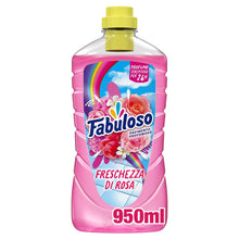 Carica l'immagine nel visualizzatore di Gallery, Fabuloso Detersivo Pavimenti Profumato, Freschezza di Rosa, 950ml