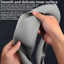 Carica l'immagine nel visualizzatore di Gallery, JNNJ 36-40 cm Coprivolante Auto in Silicone Antiscivolo Nero