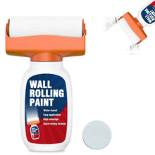 Carica l'immagine nel visualizzatore di Gallery, AstraVox Roller Paint Bianco 500g, Pittura Bianca a Base d'Acqua Per Ritocco Pareti e Soffitti, Kit Rullo Integrato Per 