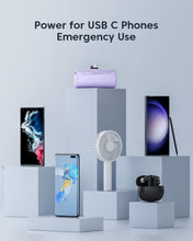 Carica l'immagine nel visualizzatore di Gallery, Kuulaa Power Bank 4500mAh,Ultra-piccolo&amp;Ultra-compatto USB C Caricatore Portatile, Mini Powrbank Batteria Esterna per An