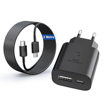 Carica l'immagine nel visualizzatore di Gallery, 25W Caricatore USB C Caricabatterie per Samsung Galaxy S25 S24 S23 S22 S21S20 Ultra S10/Note20/A56 A55 A54 A36 A35 A34 A