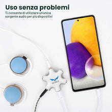Carica l'immagine nel visualizzatore di Gallery, ULTRICS Sdoppiatore Cuffie, Jack 3,5mm Maschio a Femmina Stereo Headset Cavo, 5 Prese Splitter Audio Adattatore per Auri