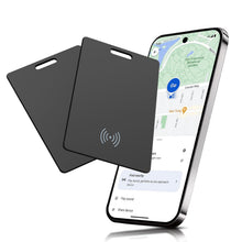 Carica l'immagine nel visualizzatore di Gallery, 2 Pezzi di Tracker per Portafoglio per Android, Smart Card di Tracciamento Ricaricabile Senza Fili, Carta di Tracciament