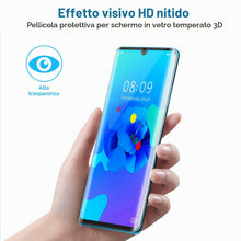 Carica l'immagine nel visualizzatore di Gallery, Tentoki Vetro Temperato per Huawei P30 PRO, [2 Pezzi] Copertura Completa Pellicola Protettiva Protezione Schermo, 9H Dur