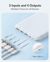 Carica l'immagine nel visualizzatore di Gallery, Charmast Power Bank 26800mAh, Ultra Sottile Caricatore Portatile Nero