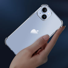 Carica l'immagine nel visualizzatore di Gallery, Melomon Cover per iPhone 15 (6,1 Pollici), Custodia Trasparente per Assorbimento degli Urti con Paraurti in TPU Morbido,