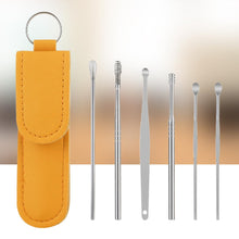 Carica l'immagine nel visualizzatore di Gallery, WeddHuis 14 Pezzi Pulisci Orecchie Kit di Rimozione del Cerume, Strumenti per Pulizia dell’Orecchio in Acciaio Inox, con