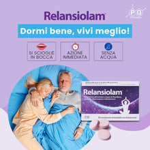 Carica l'immagine nel visualizzatore di Gallery, Relansiolam Integratore per Sonno e Rilassamento con Melatonina, Passiflora, Lavanda e Biancospino, 30 Compresse Orosolu
