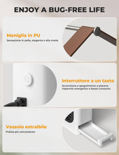 Carica l'immagine nel visualizzatore di Gallery, YISSVIC Lampada Antizanzare 4300V Zanzariera Elettrica 20W UV, con 2 Lampadine di Ricambio, Cassetto Estraibile, Manico 