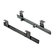 Carica l'immagine nel visualizzatore di Gallery, Emuca - Set di Guide con Cuscinetti a Sfere e Regolazione in Altezza per Cassetto/Ripiano Porta-Tastiera, Nero