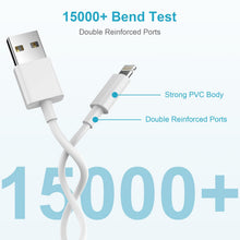 Carica l'immagine nel visualizzatore di Gallery, Cavo iPhone Originale Apple Certificato MFi, Cavo Lightning 1M+2M 2Pack, Cavetto iPhone Cavi Ricarica i-Phone Cavi Caric