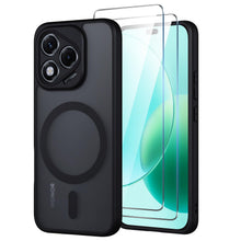 Carica l'immagine nel visualizzatore di Gallery, per Honor 400 Lite 5G Cover Compatibile con MagSafe con 2 Pezzi Vetro Temperato, Custodia Magnetica Traslucida Opaca, [A