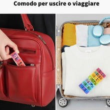 Carica l'immagine nel visualizzatore di Gallery, App Life Portapillole Settimanale Italiano Compatto – Organizer 7 Giorni con Scomparti Giornalieri Staccabili, 14 Scompa