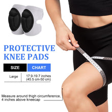 Carica l'immagine nel visualizzatore di Gallery, AOOWU Ginocchiere Lavoro, 1 Paio 20MM Spugna Ginocchiere Protettive, Knee Pads con Cinturini Antiscivolo Resistenti, Reg