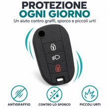 Carica l'immagine nel visualizzatore di Gallery, Cover Chiave Auto in Silicone Telecomani Compatibile con Citroen Cactus C3 C4 C5 C6 C8 DS3 DS4 DS5 Picasso Xsara Peugeot