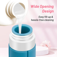 Carica l'immagine nel visualizzatore di Gallery, Alyvisun 4 Pezzi Flaconi da Viaggio in Silicone, [Ricaricabili &amp; Anti-Perdita] Contenitori Viaggio Liquidi, Boccette da Viaggio 100ml per Shampoo, Lozione, Cosmetici