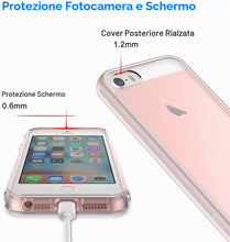 Carica l'immagine nel visualizzatore di Gallery, Captor Cover Trasparente per iPhone 5 / 5s / SE, Custodia TPU in Silicone Flessibile Morbida e Sottile, Protezione Full 