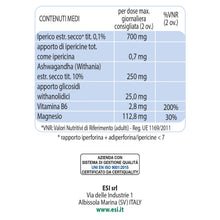 Carica l'immagine nel visualizzatore di Gallery, ESI - Serenesi Forte, Integratore Alimentare a Base di Ashwaganda e Iperico, Favorisce il Tono dell'Umore e Contrasta lo
