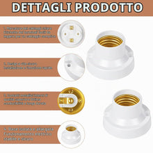 Carica l'immagine nel visualizzatore di Gallery, URAQT Portalampada E27, 4 Pezzi Portalampada da Soffitto E27, Porta Lampada