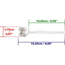 Carica l'immagine nel visualizzatore di Gallery, ISOLATECH 4x Portalampada MR16 GU5.3 in ceramica Max.250V/2A LED