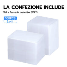 Carica l'immagine nel visualizzatore di Gallery, Wigearss 100 Pezzi Custodie Rigide Bustine Protettive Custodie Protettive Carte per YuGiOh, Pokemon, Ultimate Guard, MTG