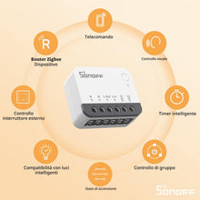 Carica l'immagine nel visualizzatore di Gallery, SONOFF ZBMINIR2 Interruttore Zigbee, 2 Pezzi, Senza Neutro