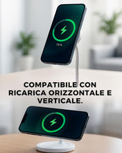 Carica l'immagine nel visualizzatore di Gallery, Energizer Stazione di Ricarica Wireless 3 in 1 | 15W per iPhone MagSafe e Android, 5W per AirPods e Apple Watch | Carica