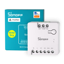 Carica l'immagine nel visualizzatore di Gallery, SONOFF Contatto Pulito MINI-D Interruttore Intelligente | WiFi 2.4G | 8W | Protocollo Matter compatibile con Alexa, Goog