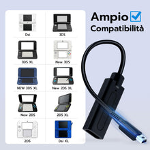 Carica l'immagine nel visualizzatore di Gallery, Mcbazel Tipo C da Femmina a Cavo di Ricarica, Cavo Adattatore per Nintendo DSI, 3DS, 2DS, incl. XL e New Modelli