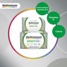 Carica l'immagine nel visualizzatore di Gallery, Multicentrum Adulti 50+, Integratore Multivitaminico Completo, 90 Compresse
