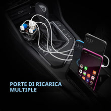 Carica l'immagine nel visualizzatore di Gallery, Caricatore USB C da Auto Sdoppiatore Accendisigari QC 3.0, 150 W Con Doppio QC3.0 e 20 W PD Tipo C Caricabatteria da Aut