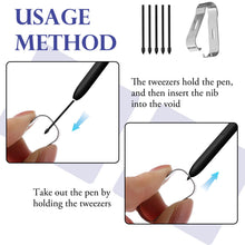 Carica l'immagine nel visualizzatore di Gallery, Set di 5 punte di ricambio originali per Samsung S Pen