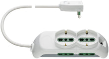 Carica l'immagine nel visualizzatore di Gallery, VIMAR C.B FP00520.CB Mobile Multipla 2 Presa Universale, 4P17/11 e Spb17, Cavo da 1,5 m, Senza USB, Bianco