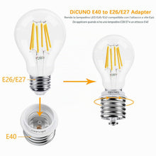Carica l'immagine nel visualizzatore di Gallery, DiCUNO Adattatore da E40 a E27, Socket Converter Socket Adapter, 4 Pezzi