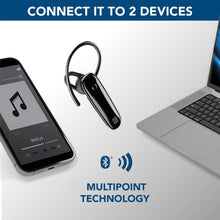 Carica l'immagine nel visualizzatore di Gallery, cellularline | SCORE | Auricolare Bluetooth® Mono Ergonomico con Archetto Removibile - Play time 4 ore - Nero