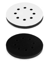 Carica l'immagine nel visualizzatore di Gallery, QWORK® 2 Pezzi 125 mm Platorello per Levigatrice, Platorello Spugna 8 Fori