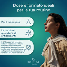 Carica l'immagine nel visualizzatore di Gallery, Bandini® NAC N-Acetil-Cisteina 600mg - 90 Compresse con Acetyl Cisteina -