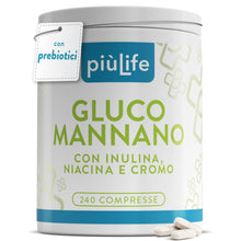 Carica l'immagine nel visualizzatore di Gallery, Glucomannano Forte 4000 mg PiùLife da Konjac Tit. 95% - 240 Compresse