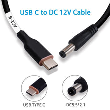 Carica l'immagine nel visualizzatore di Gallery, DSD TECH MagicConn SH-CP12B Cavo di alimentazione da USB Tipo C PD a DC(55x21)-12V