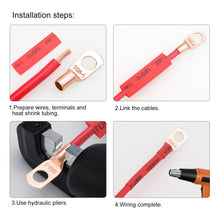 Carica l'immagine nel visualizzatore di Gallery, YIXISI 120 Pezzi M6/M8 Ring Terminali Connettori Kit, Capicorda Cavo Batteria, Capicorda Elettrici ad Anello di Rame, pe