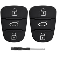 Carica l'immagine nel visualizzatore di Gallery, 2 Pezzi Chiave Guscio Cover in Gomma Compatibile con Hyundai ix35 ix20 i30 i20 i10 Kia Sportage Soul Ceed Rio Picanto Ve