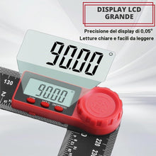 Carica l'immagine nel visualizzatore di Gallery, Flintronic Goniometro Digitale, Goniometro 360 Gradi, con display LCD e Doppia Gradazione, Misurazioni Angolari Esatte, 