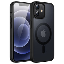 Carica l'immagine nel visualizzatore di Gallery, JETech Cover Magnetica Opaca per iPhone 12/12 Pro, Nero