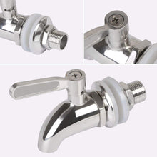 Carica l'immagine nel visualizzatore di Gallery, Vicloon Rubinetto Dispenser, 304 Acciaio Inox per Bevanda Vino Birra Bibita Acqua Fredda Succo Latte, Cromo Assemblea (1